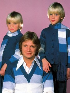 Claude Francois avec Claude François Junior et Marc ses 2 fils